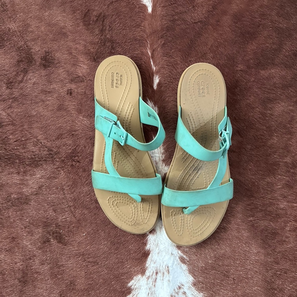 CROCS Women's Turquoise Sandals